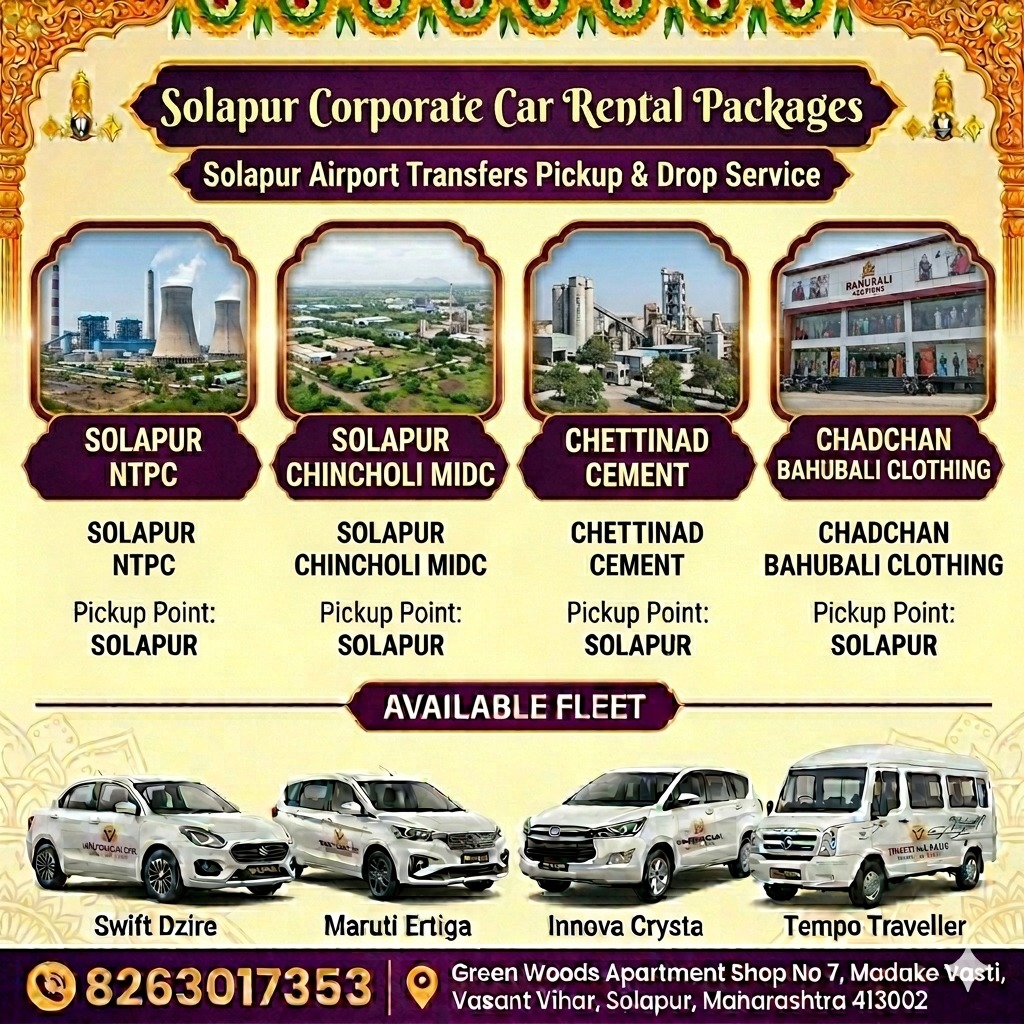 Solapur Corporate Car Rental Packages